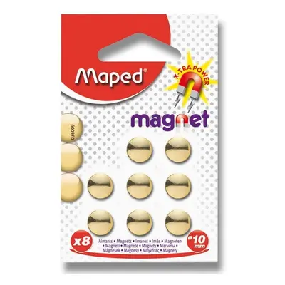 Magnety 10mm 8ks na blistru zlatá Maped