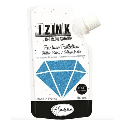 Diamantová barva Izink Diamond, 80 ml - karibská modrá Aladine