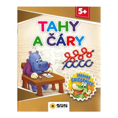 Tahy a čáry - Zábavná cvičebnice 5+ NAKLADATELSTVÍ SUN s.r.o.