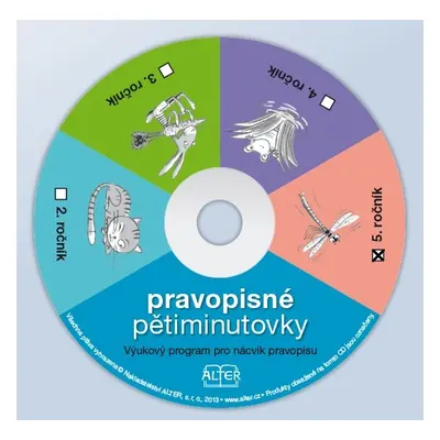 CD-ROM PRAVOPISNÉ PĚTIMINUTOVKY 5 - multilicence Alter