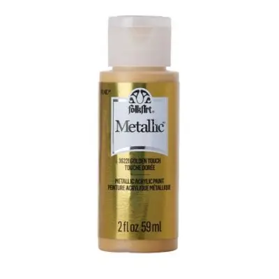 FolkArt Metallic Acrylic paint - 59 ml různé barvy Metallic color: GOLDEN TOUCH Folkart