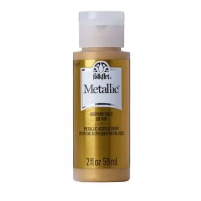 FolkArt Metallic Acrylic paint - 59 ml různé barvy Metallic color: PURE GOLD Folkart