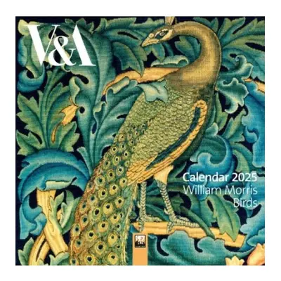 VaA: William Morris Birds Mini Wall Calendar 2025 (Art Calendar) Flame Tree Publishing