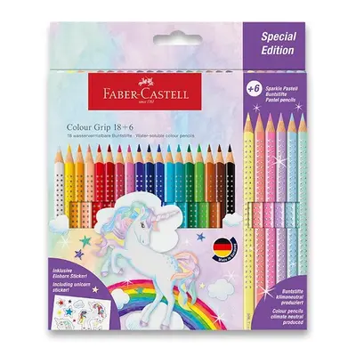 Pastelky Faber-Castell Colour Grip Unicorn souprava, 24 ks Faber-Castell