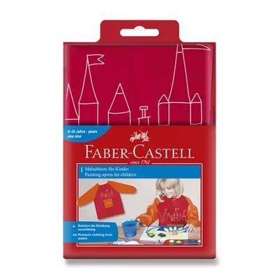 Zástěra Faber Castell do výtv.výchovy červená Faber-Castell