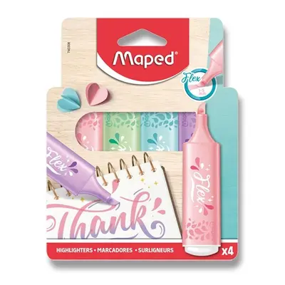 Zvýrazňovač Maped Fluo Peps Pastel sada 4 ks Maped