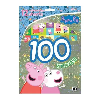 Prasátko Peppa - 100 samolepek s omalovánkovými listy JIRI MODELS a. s.