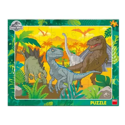 Puzzle Jurský Svět 40 dílků deskové DINO