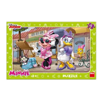 Puzzle Minnie na Montmartru 15 dílků deskové DINO