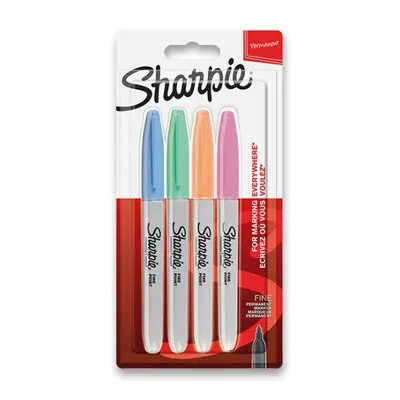 Permanentní popisovač Sharpie Fine sada 4 ks, pastelové barvy Sharpie