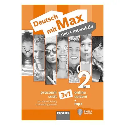 Deutsch mit Max neu + interaktiv 2 Pracovní sešit černobíly Fraus