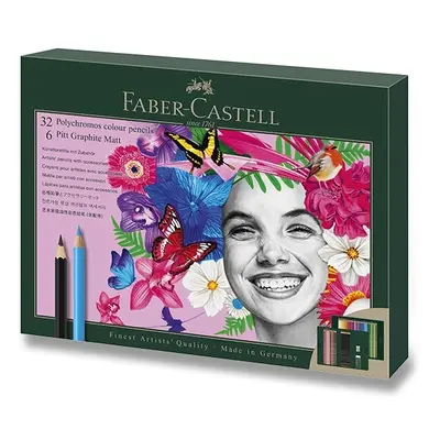 Sada Faber-Castell Polychromos a Pitt Graphite Matt 40 ks Faber-Castell