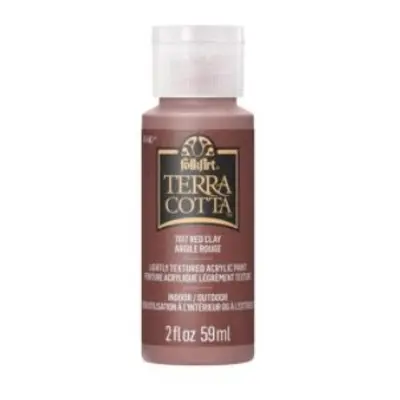 FolkArt Terra Cotta Acrylic Paint - 58 ml Folkart terr: RED CLAY TERRA COTTA Folkart