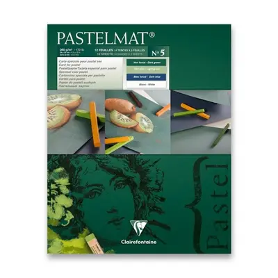 Blok Clairefontaine Pastelmat No.5 24x30cm, 12 listů, 360g Clairefontaine