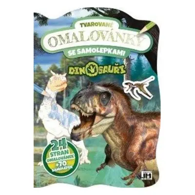 Dinosauři - Tvarované omalovánky se samolepkami JIRI MODELS a. s.