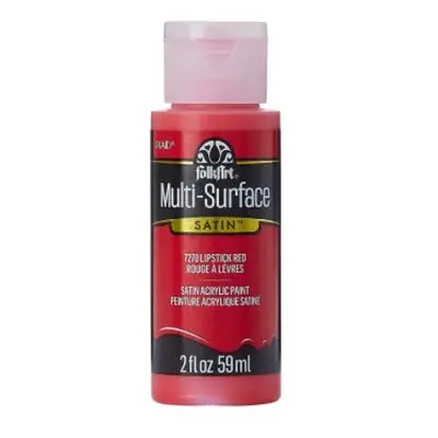 FolkArt Multi-Surface Acrylic Paint - 59 ml různé barvy Multi surface: LIPSTICK RED Folkart