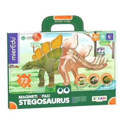 MierEdu Magnetická tabulka Dinosauři - Stegosaurus JRK Kladno