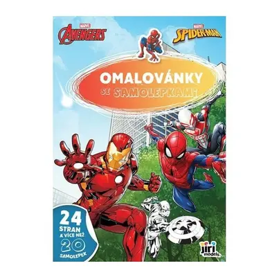 Marvel - Omalovánky A4 se samolepkami JIRI MODELS a. s.