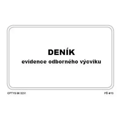 Deník evidence odborného výcviku (pro skupinový výcvik) OPTYS, spol. s r.o.