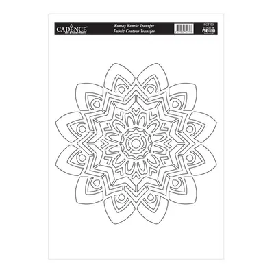 Transferový obrázek na textil Cadence 25 x 35 cm - Mandala 3 Aladine