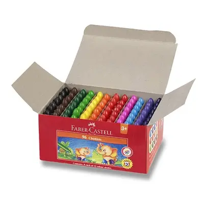 Voskovky Faber-Castell Chublets Jumbo 96 ks, 12 barev Faber-Castell