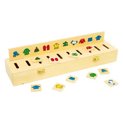 Box na třídění obrázků Montessori