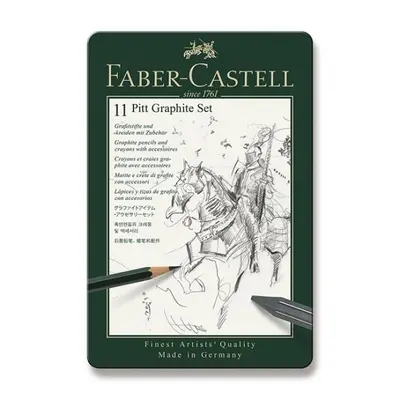 Graf. tužky Faber Castell Pitt Monochrome sada plech. 11ks Faber-Castell