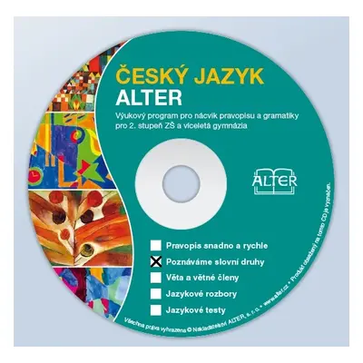 CD Poznáváme slovní druhy - jednouživatelská verze Alter