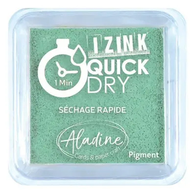 Razítkovací polštářek Aladine IZINK QUICK DRY - vert d´eau modrozelená Aladine