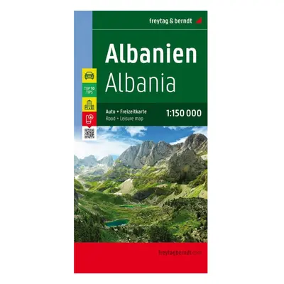 Albánie 1:150 000 / silniční mapa + rekreační mapa FREYTAG-BERNDT, spol. s r.o.