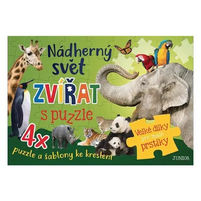 Nádherný svět zvířat s puzzle Nakladatelství JUNIOR s. r. o.