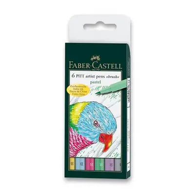 Popisovač Faber Castell Pitt Artist Pen Pastel 6ks Faber-Castell