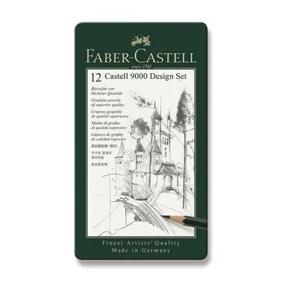 Grafitová tužka Faber Castell Castell 9000 Design plech 12ks Faber-Castell