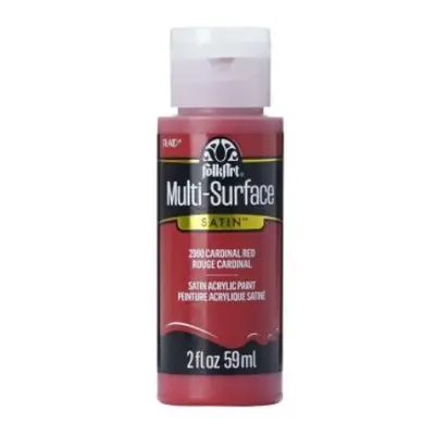 FolkArt Multi-Surface Acrylic Paint - 59 ml různé barvy Multi surface: CARDINAL RED Folkart