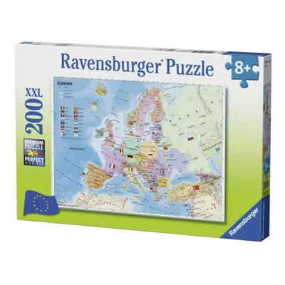 Mapa Evropy 200 dílků Ravensburger