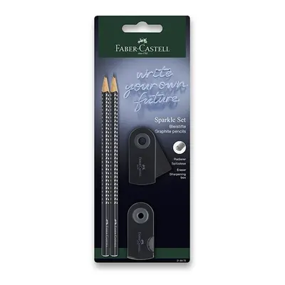 Grafitová tužka Faber-Castell Sparkle Black set 4 ks Faber-Castell