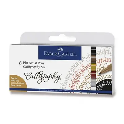 Popisovač Faber Castell Pitt Artist Pen Caligraphy 6 ks Faber-Castell