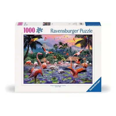 Růžoví plameňáci 1000 dílků Ravensburger