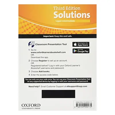 Maturita Solutions 3rd Edition Upper-intermediate Classroom Presentation Tool Pk (Access Code Ca