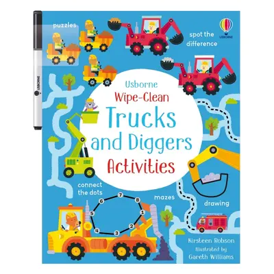 Wipe-Clean Trucks and Diggers Activities Usborne Publishing