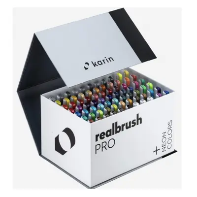 Karin Real brush PRO MEGA BOX 72 barev + 3 blendery KARIN