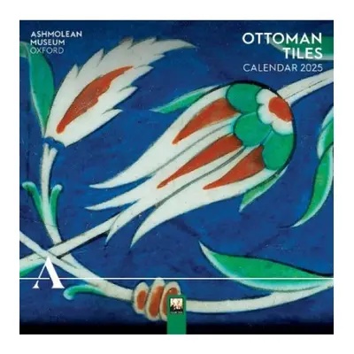 Ashmolean: Ottoman Tiles Mini Wall Calendar 2025 (Art Calendar) Flame Tree Publishing