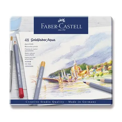 Pastelky Faber Castell Goldfaber Aqua plech. krabička 48ks Faber-Castell