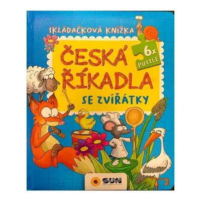 Česká říkadla se Zvířátky - Skládačková knížka NAKLADATELSTVÍ SUN s.r.o.