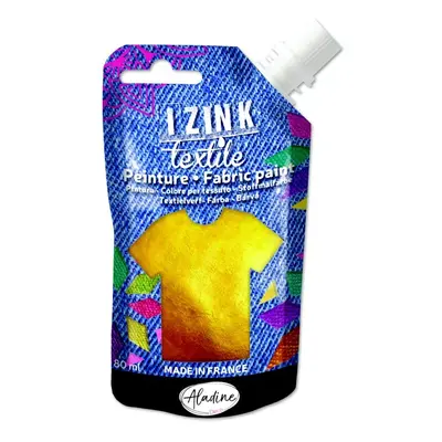 Textilní barva Aladine Izink Textile 80 ml - or zlatá Aladine