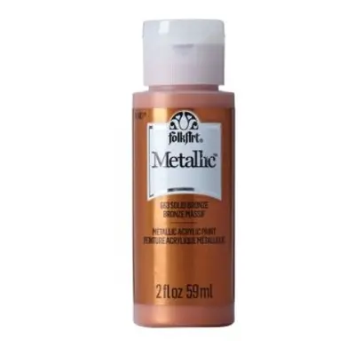 FolkArt Metallic Acrylic paint - 59 ml různé barvy Metallic color: SOLID BRONZE Folkart