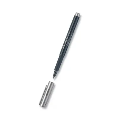 Popisovač Faber Castell metalický col. 251 stříbrná Faber-Castell