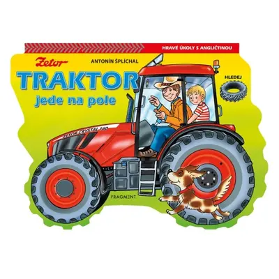 Traktor jede na pole Fragment