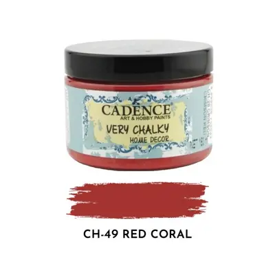 Křídová barva Cadence Very Chalky 150 ml - red coral korálová Aladine