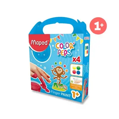 Color Peps Prstové barvy 4 x 80 ml Maped